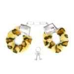 Algemas de Metal com Pelúcia Cuffs - Onça
