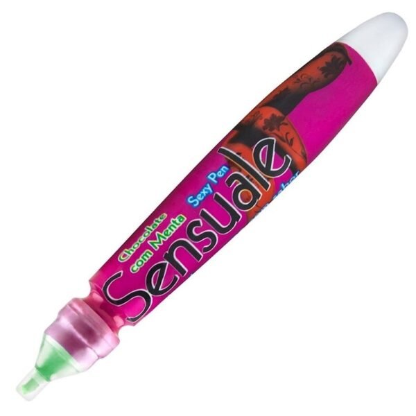 Caneta de Gel Comestível Sexy Pen 20g Chocolate com Menta