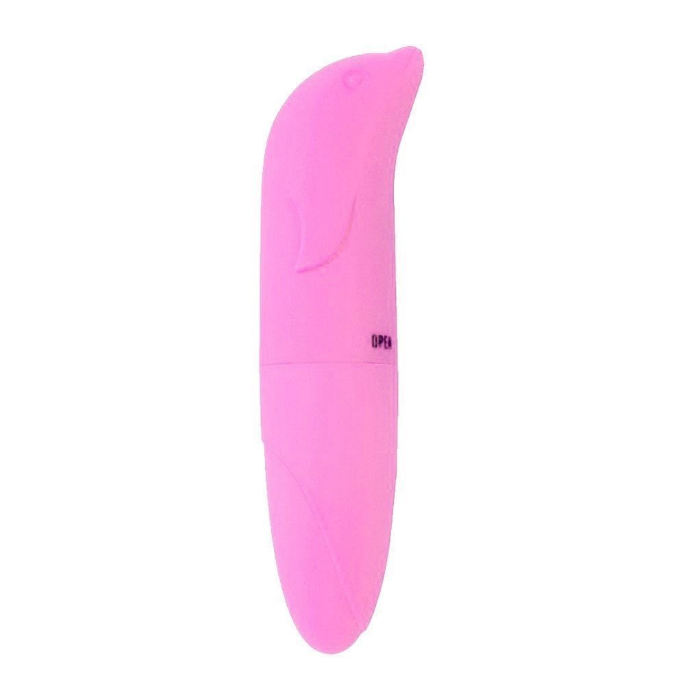 Vibrador Ponto G Golfinho Aveludado Rosa Eh Fogo 9695